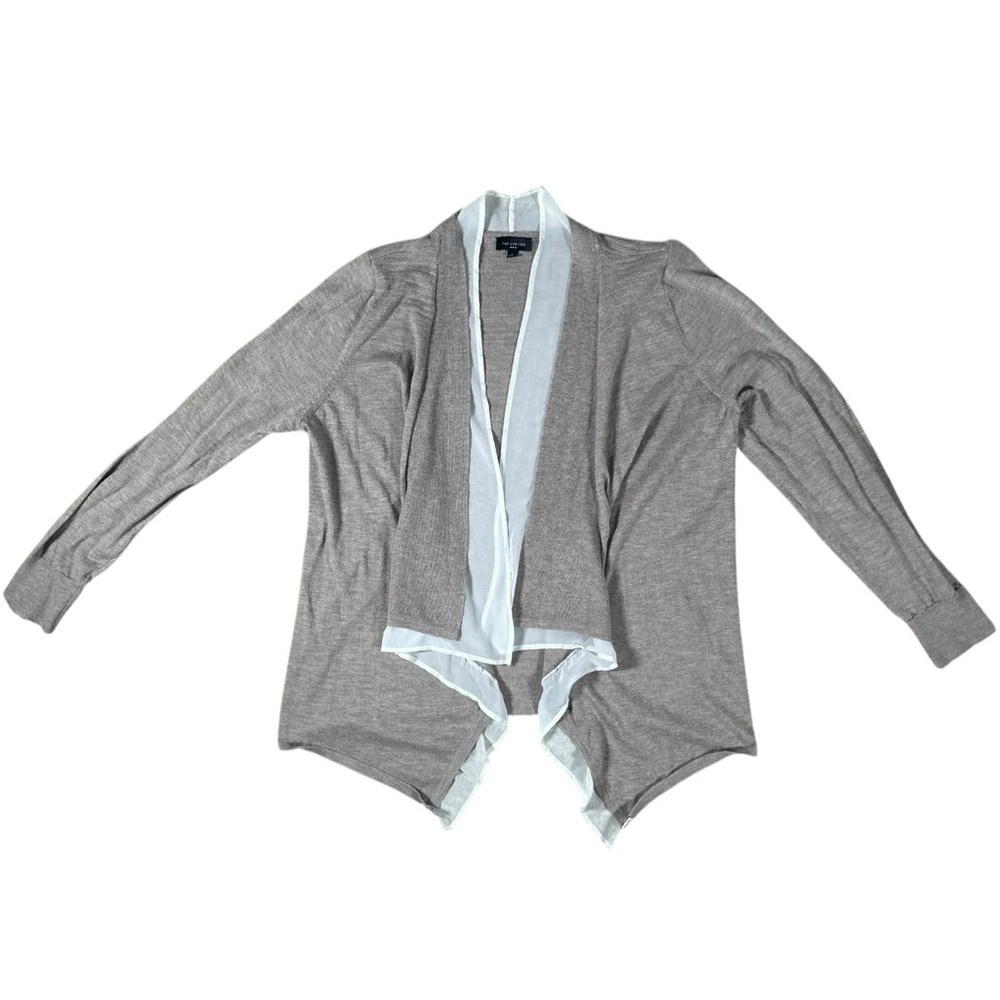 The Limited Cardigan Cream and Khaki Size Large